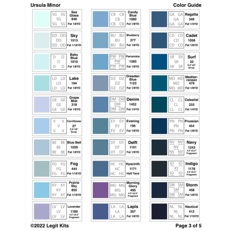 Ursula Minor Pattern PT033