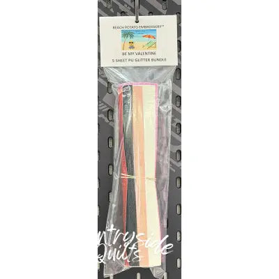 Be My Valentine Glitter Sheet Bundle 5pk