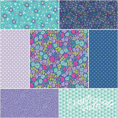 Vibrance 1 Yard Bundle Periwinkle, 7 Pcs.