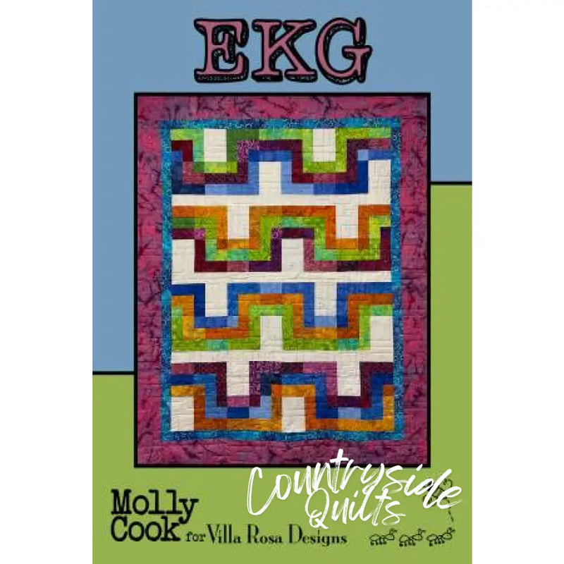 Villa Rosa Designs - EKG - Post Card Quilt Pattern ekg