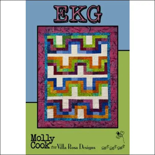 Villa Rosa Designs - EKG - Post Card Quilt Pattern ekg