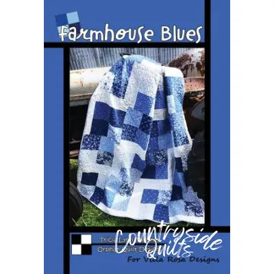 Villa Rosa Designs - Farmhouse Blues - Post Card Quilt