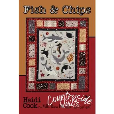 Villa Rosa Designs - Fish & Chips - Post Card Quilt Pattern
