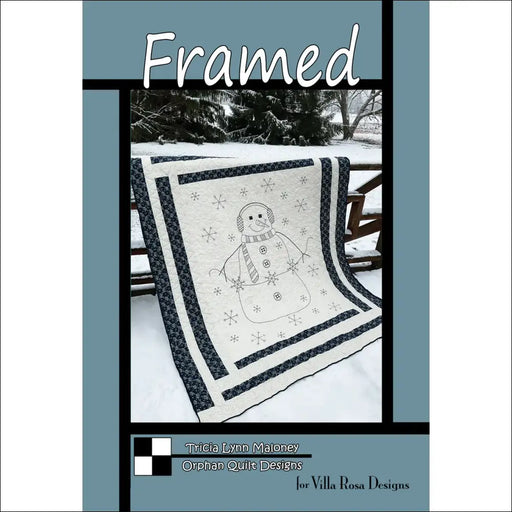 Villa Rosa Designs - Framed - Post Card Quilt Pattern framed