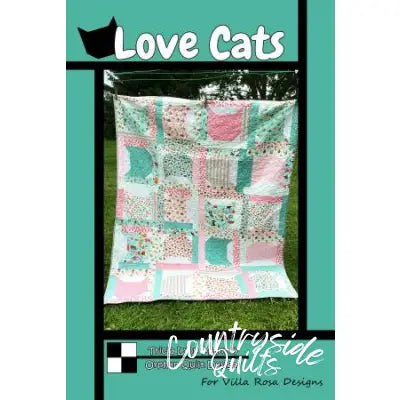 Villa Rosa Designs - Love Cats - Post Card Quilt Pattern