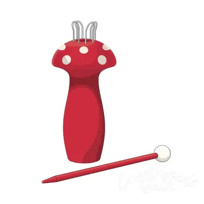 Vintage Knitting Mushroom