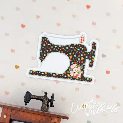 Vintage Sewing Machine Sticker 10pk