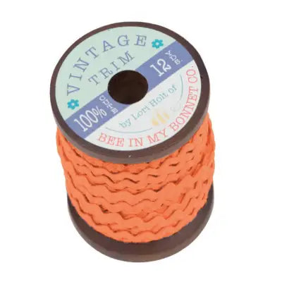 Vintage Trim Pumpkin 1/4in x 12yd