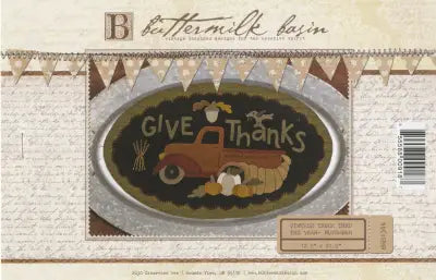 Vintage Truck Thru the Year November 12-1/2in x 22in