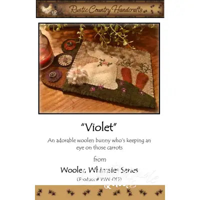 Violet Wool Applique