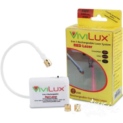ViviLux 3-in-1 Rechargeable Red Laser System With Rare Earth Magnet