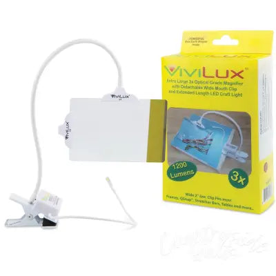 ViviLux Extra Large 3x Optical Grade Magnifier with UltraLight XL and WideMouth