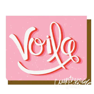 Voila - Greeting Card