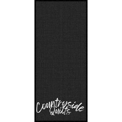 Wagara Sashiko Panel Grid Black