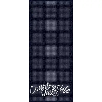 Wagara Sashiko Panel Grid Blue