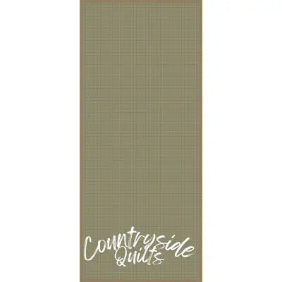 Wagara Sashiko Panel Grid Brown