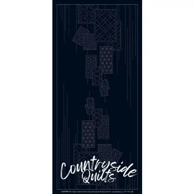 Wagara Sashiko Panel Part 10 Shuffle Navy