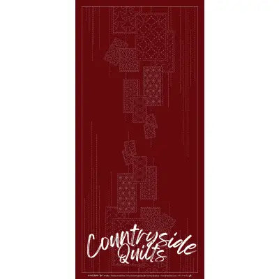 Wagara Sashiko Panel Part 10 Shuffle Red