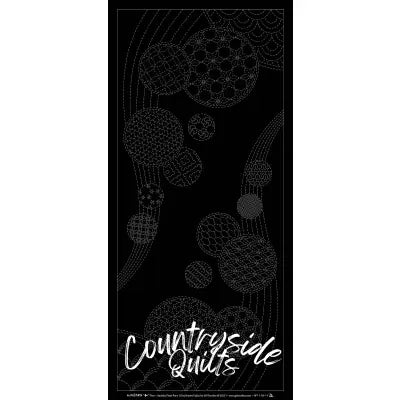 Wagara Sashiko Panel Part 10 Windchimes Black