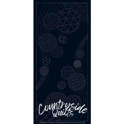 Wagara Sashiko Panel Part 10 Windchimes Navy