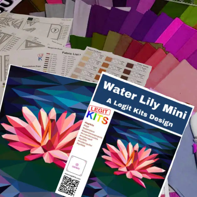 Water Lily Mini Quilt Kit QK007