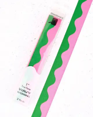 Wavy Webbing Dragonfruit 1in x 3yds