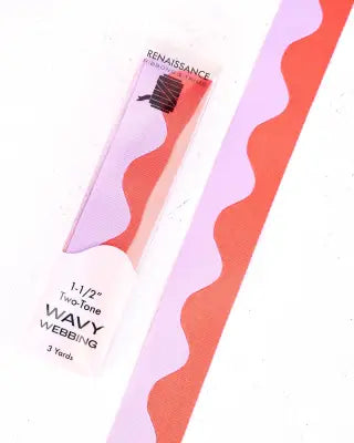 Wavy Webbing Lavender Citrus 1-1/2in x 3yds