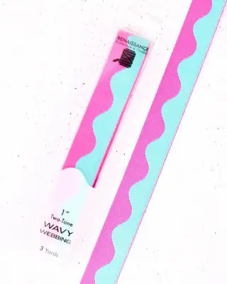 Wavy Webbing Poolside 1in x 3yds