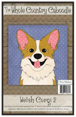 Welsh Corgi 2 Precut Fused Applique Pack