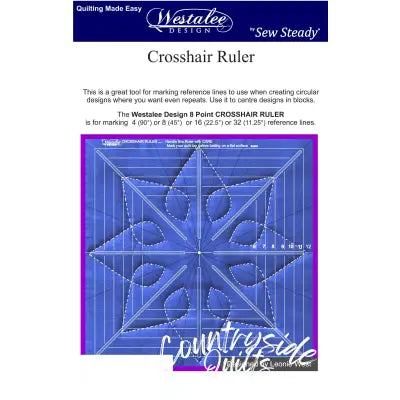 Westalee Crosshair Square 6 Point Template 12-1/2in