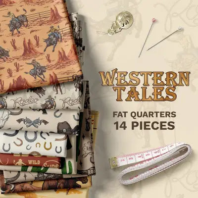 Western Tales Fat Quarter Pack - 14 FQs