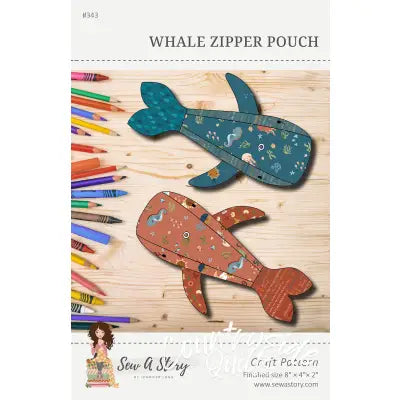Whale Zipper Pouch