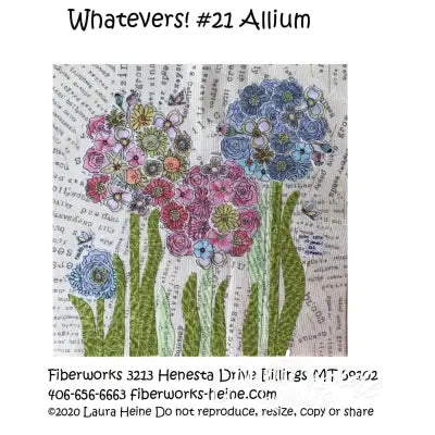 Whatevers! #21 Allium Collage Pattern by Laura Heine