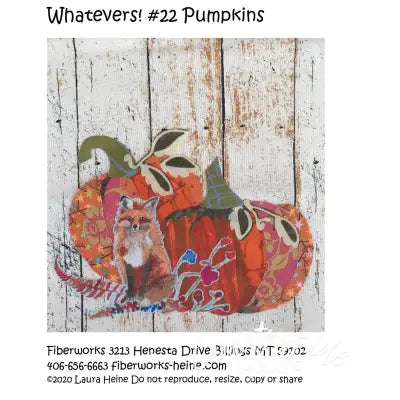 Whatevers! #22 Pumpkins Collage Pattern by Laura Heine