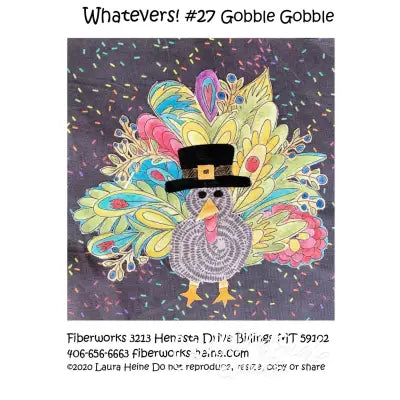 Whatevers! #27 Gobble Gobble Collage Pattern by Laura Heine