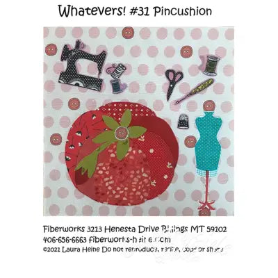 Whatevers! #31 Pincushion Collage Pattern by Laura Heine