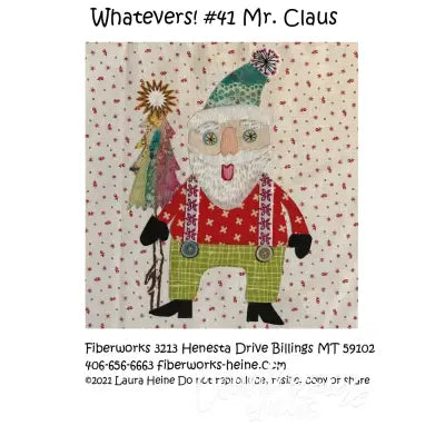 Whatevers! #41 Mr. Claus Collage Pattern by Laura Heine