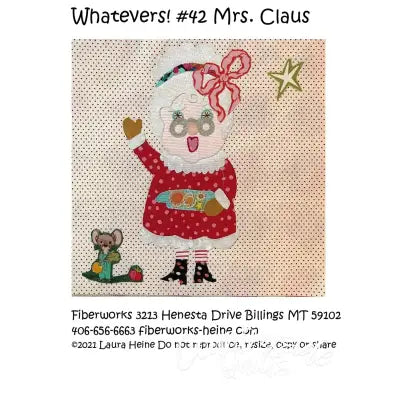Whatevers! #42 Mrs. Claus Collage Pattern by Laura Heine