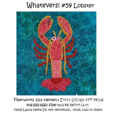 Whatevers! #59 Lobster Collage Pattern by Laura Heine