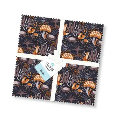 Whimsical Forest Floor 10x10 organic cotton