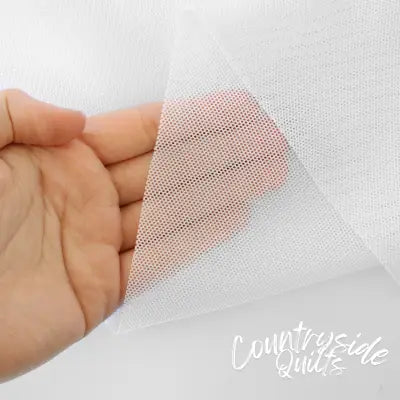 White Mini Mesh 1/2yd