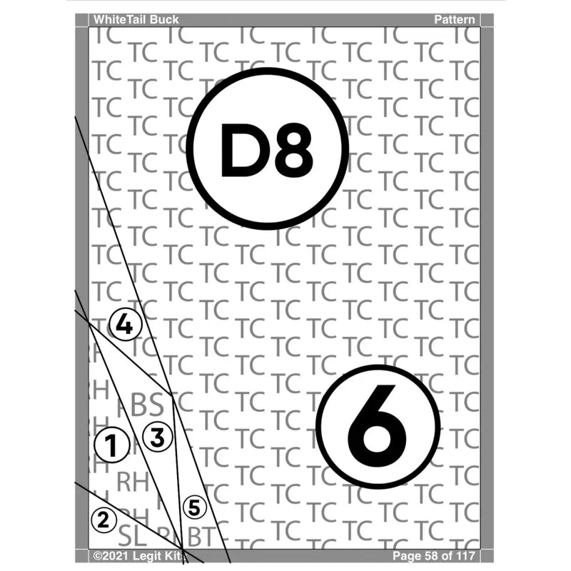 White Tail Buck Pattern PT021