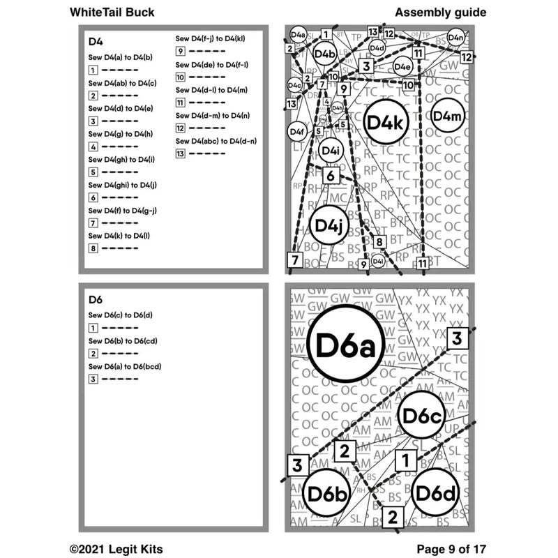 White Tail Buck Quilt Kit QK021