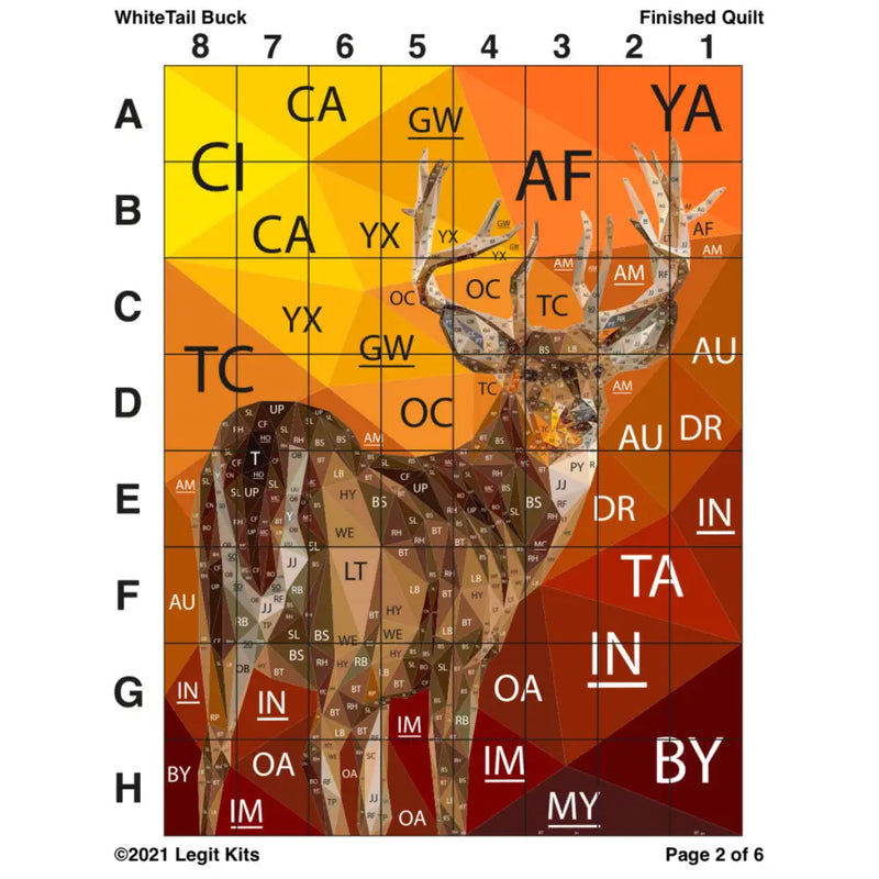 White Tail Buck Quilt Kit QK021