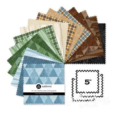 In the Wilderness 5 Inch Square 42 Cuts Each