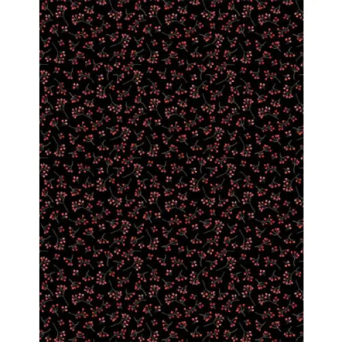 Wilmington Prints Autumn Day berries black ADBB001
