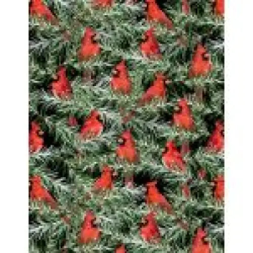 Wilmington Prints - Country Cardinals Packed Black