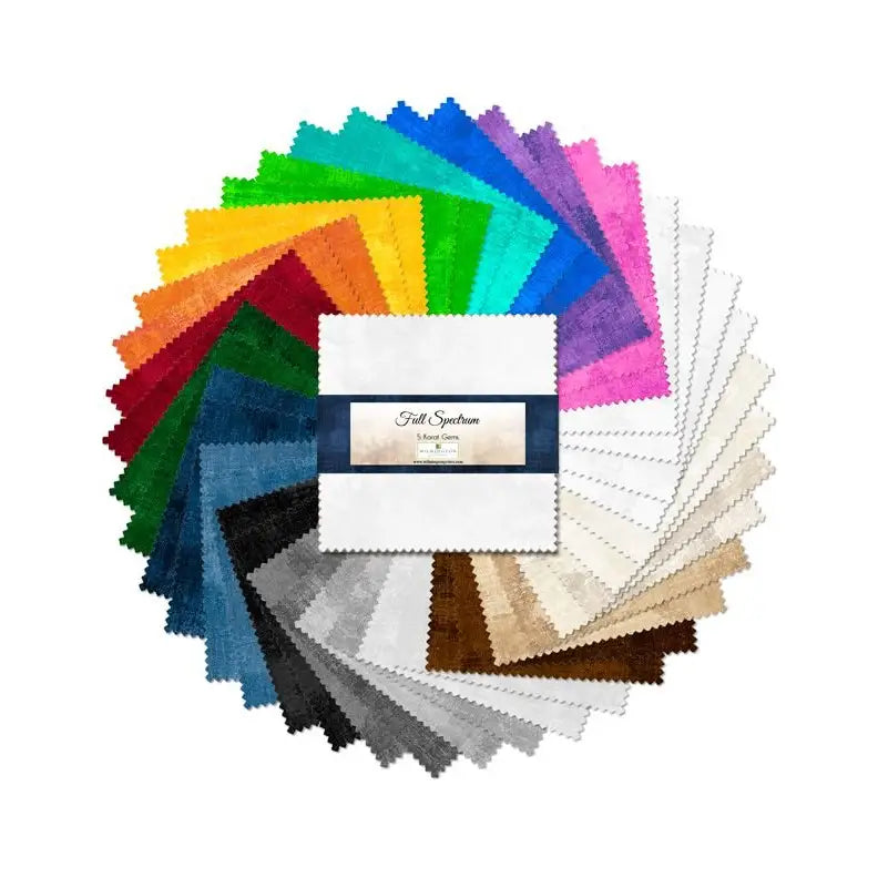 Wilmington Prints Full Spectrum 5 inch Charm Pack Pre Cuts