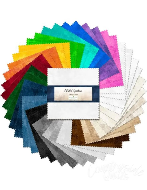 Wilmington Prints Full Spectrum 5 inch Charm Pack Pre Cuts