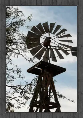 Windmill Silhouette 14.3x20.4in Panel